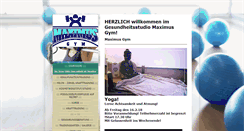 Desktop Screenshot of maximus-gym.com